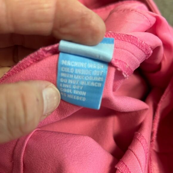 J. McLaughlin Bright Pink Twill Mid-Rise Bermuda Length Chino-Style Shorts Sz 6 - Picture 10 of 14